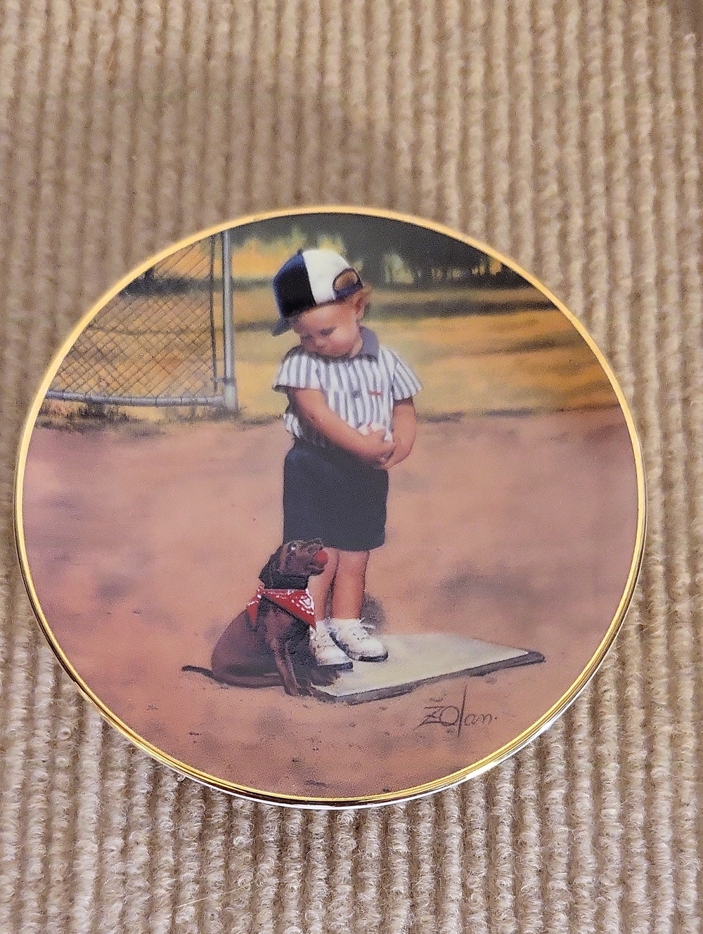 Donald Zolan " Wait Your Turn" Collector Plate